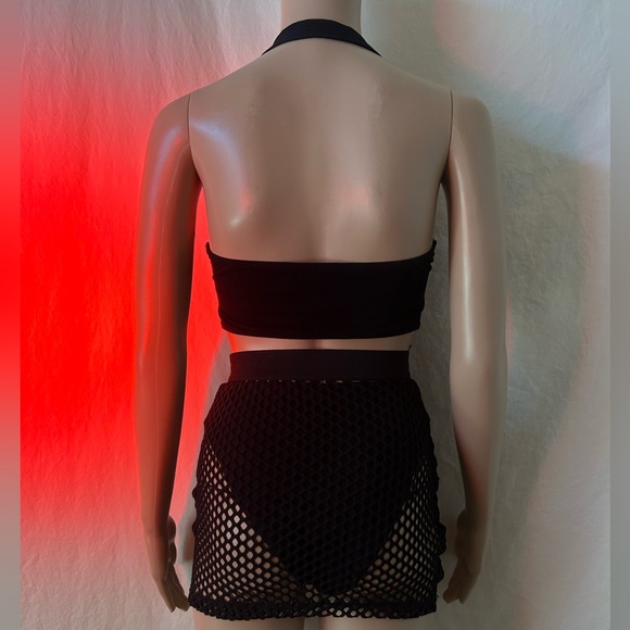 Black Fishnet Rave Set - Picture 2 of 6